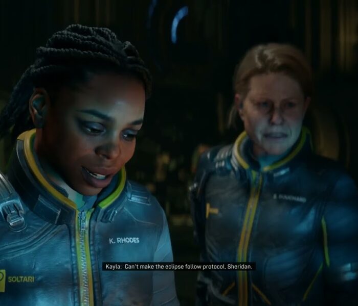 Saros – Return To Passage: Arjun Gives Kayla The Data Core Cutscene “Time Is Broken Here” | PS5 Pro