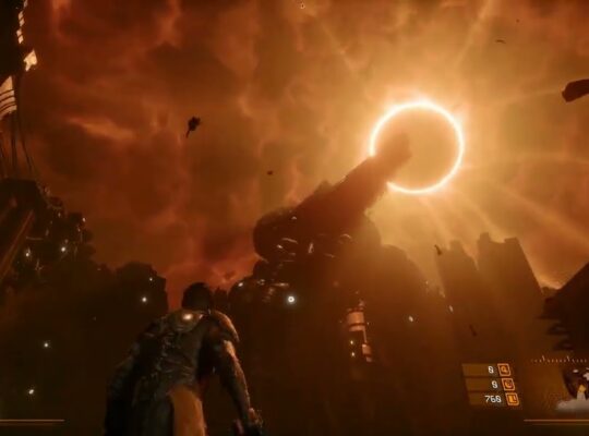 Saros – Tutorial: Unknown Woman: Formal Credits “SAROS” Title Cutscene | Consort Fight | PS5 Pro