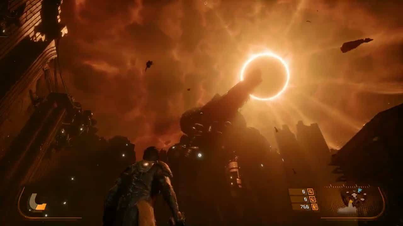 Saros – Tutorial: Unknown Woman: Formal Credits “SAROS” Title Cutscene | Consort Fight | PS5 Pro