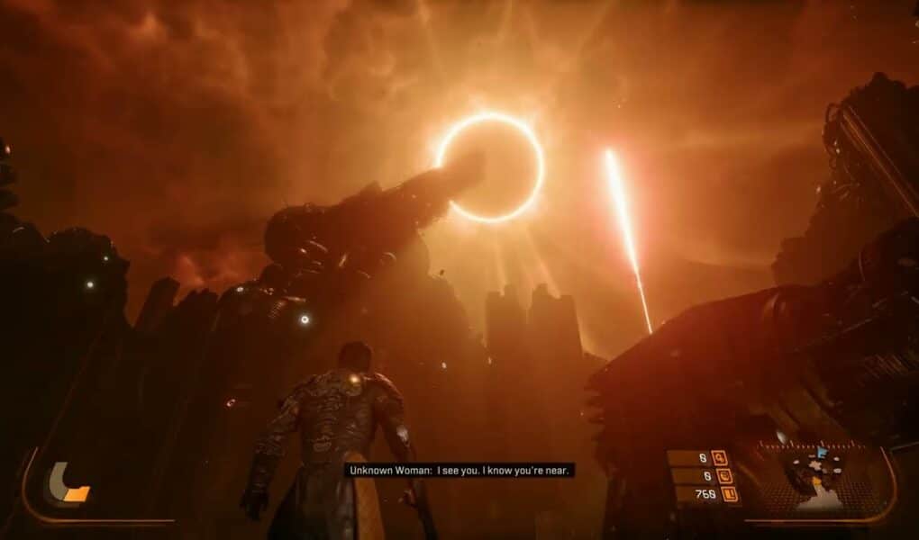 Saros – Tutorial Biome: Cutscenes & Gameplay: Shield, Dash In Combat, Melee Red Shields | PS5 Pro