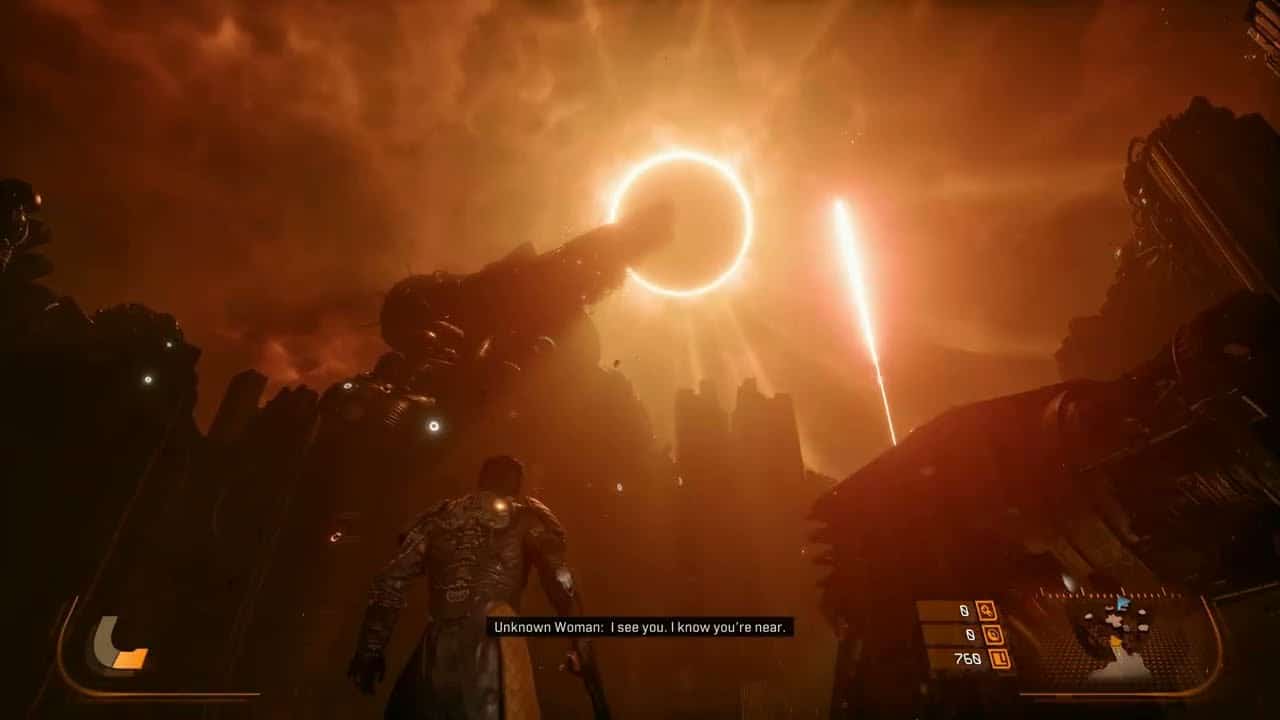 Saros – Tutorial Biome: Cutscenes & Gameplay: Shield, Dash In Combat, Melee Red Shields | PS5 Pro