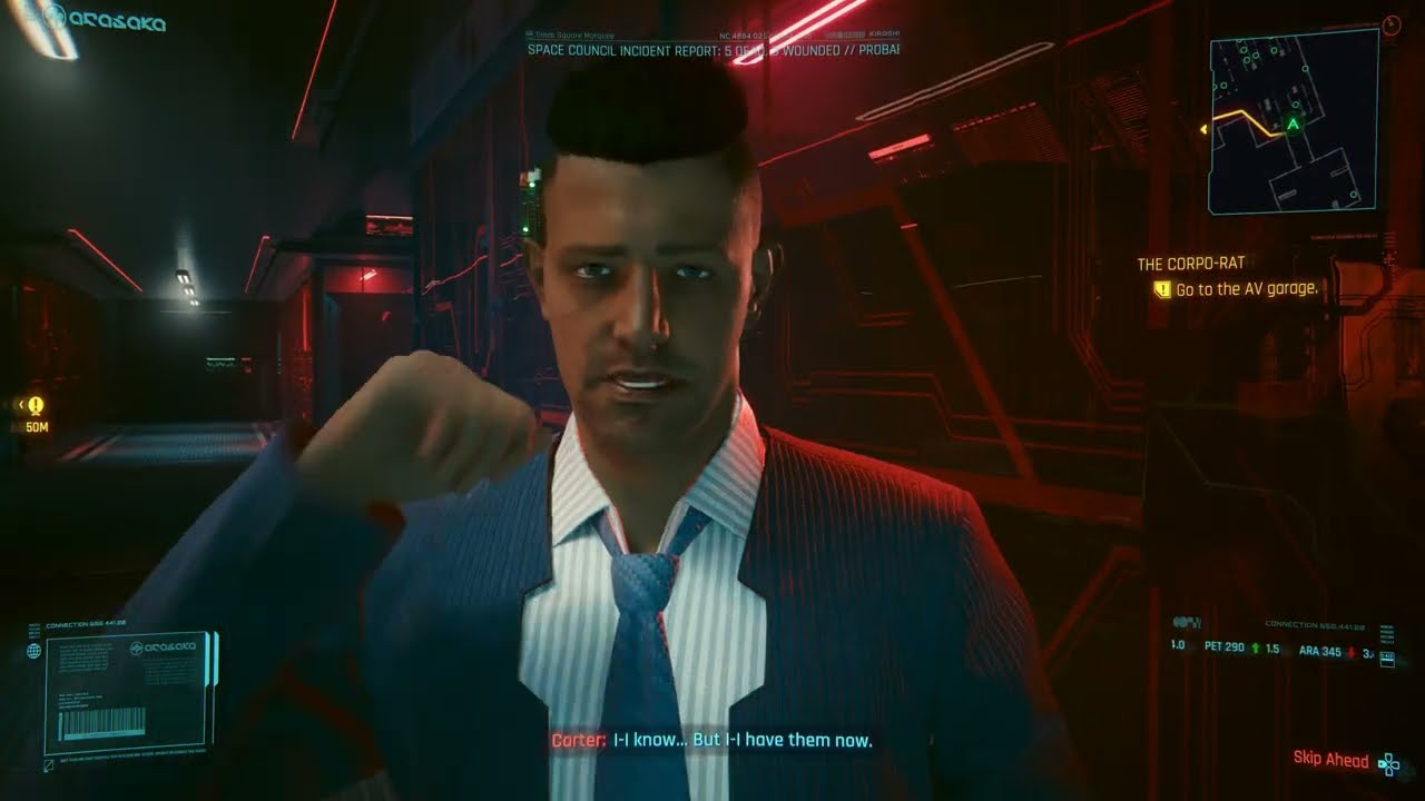 Cyberpunk 2077 – The Corpo Rat: Read The Report | AV Ride To Lizzie’s Bar | PS5 Pro Ray Tracing Pro