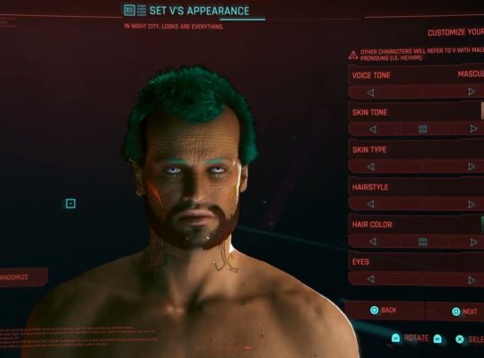 Cyberpunk 2077 – Set Up V: Normal, Corpo, Appearance, Attributes PS5 Pro Ray Tracing Pro