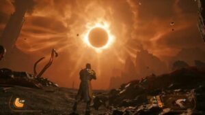 Saros – Biome 1 Shattered Rise: Eclipse Message: Enriched Lucenite | Slay Osteomaw | PS5 Pro