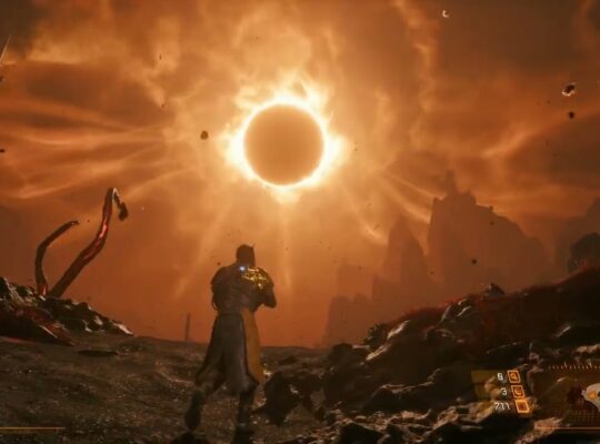 Saros – Biome 1 Shattered Rise: Eclipse Message: Enriched Lucenite | Slay Osteomaw | PS5 Pro