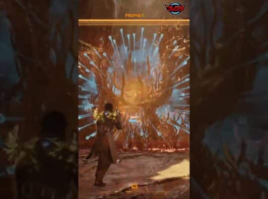 SAROS is AMAZING! Epic Boss Battle: Player Unleashes Shield Against FIERY Assault! #shorts