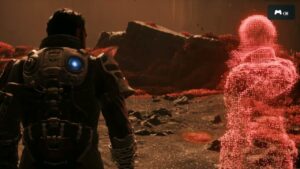 Saros – Biome 1 Shattered Rise: Arjun Devraj Discovers Nitya Chandran’s Holocache Cutscene | PS5 Pro