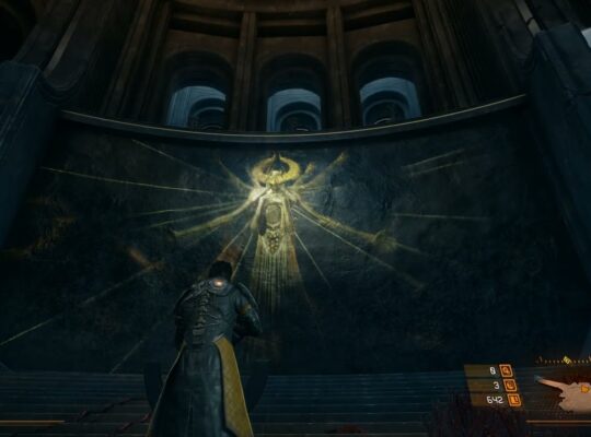 Saros – Biome 1 Shattered Rise: Activate Temple Murals “A Ritual” Defeat Osteomaw Gameplay | PS5 Pro