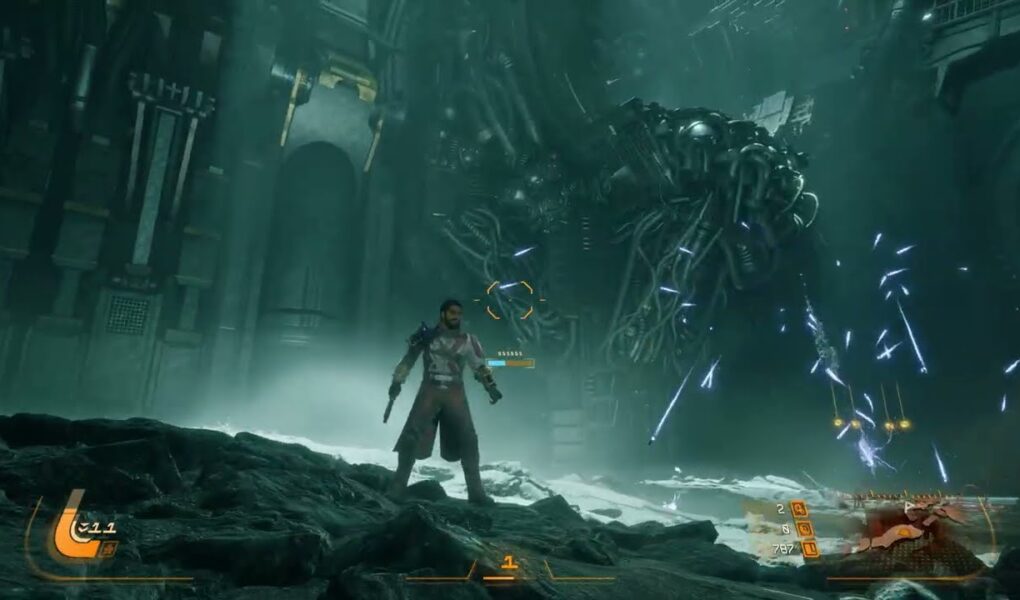 Saros – Biome 2 Ancient Depths: Locate Depths Vault First Device: Dispiritor Combat | PS5 Pro