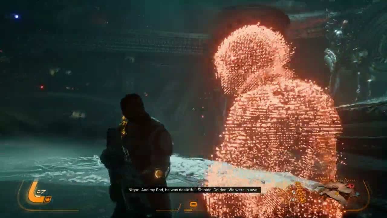 Saros – Biome 2 Ancient Depths: Nitya Holocache Sequence (Golden Micah, Angry Delroy) | PS5 Pro