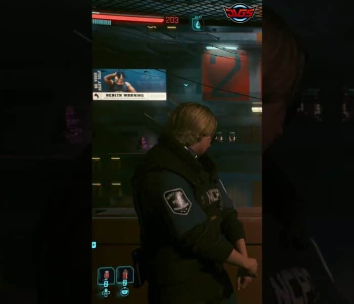 Patience is Key: Dealing with a Touchy Cop – Cyberpunk 2077 #shorts