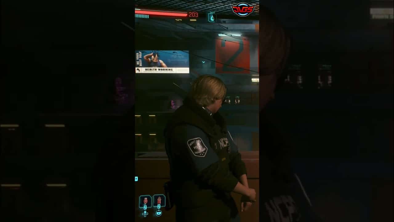 Patience is Key: Dealing with a Touchy Cop – Cyberpunk 2077 #shorts