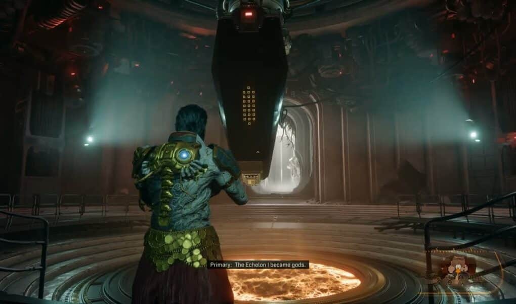 Saros – Cathedral: The Passage: Speak to Primary “Echelon Became Gods” | PS5 Pro