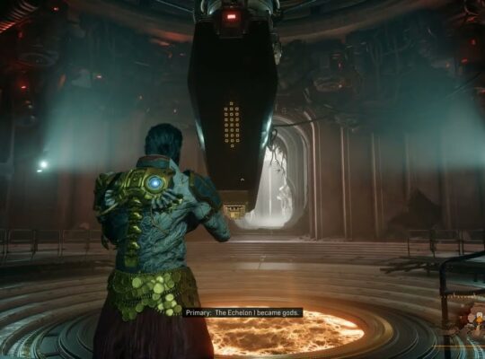 Saros – Cathedral: The Passage: Speak to Primary “Echelon Became Gods” | PS5 Pro