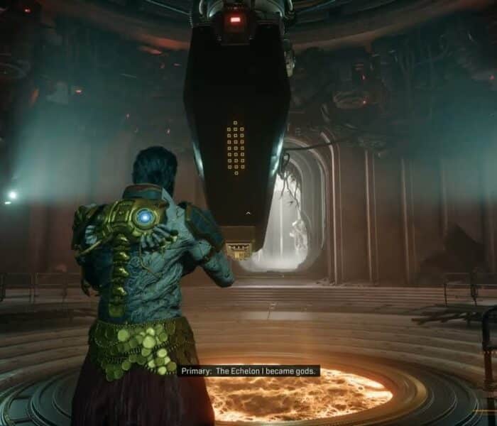 Saros – Cathedral: The Passage: Speak to Primary “Echelon Became Gods” | PS5 Pro