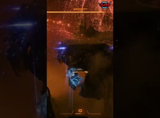 ULTIMATE Boss Fight! Player Unleashes EPIC Shield & Dodges FIERY Attacks! SAROS – #shorts