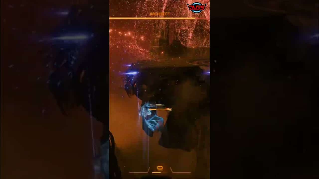 ULTIMATE Boss Fight! Player Unleashes EPIC Shield & Dodges FIERY Attacks! SAROS – #shorts