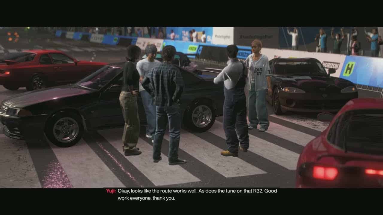 Forza Horizon 6 – Yuji San “Good Work” Spring Cherry Blossoms Cutscene | Set A Route To An Event