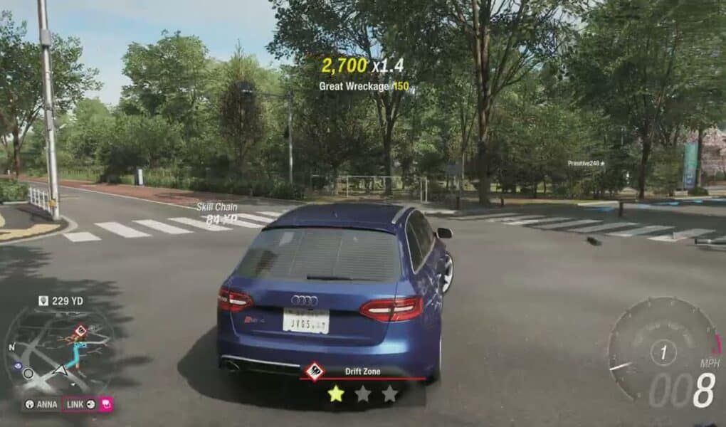 Forza Horizon 6 – Drift Zone – Inner City Run: 2013 Audi RS4 Avant | Cherry Blossoms Gameplay