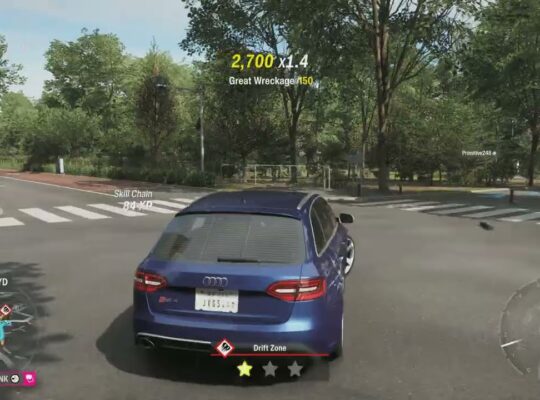 Forza Horizon 6 – Drift Zone – Inner City Run: 2013 Audi RS4 Avant | Cherry Blossoms Gameplay