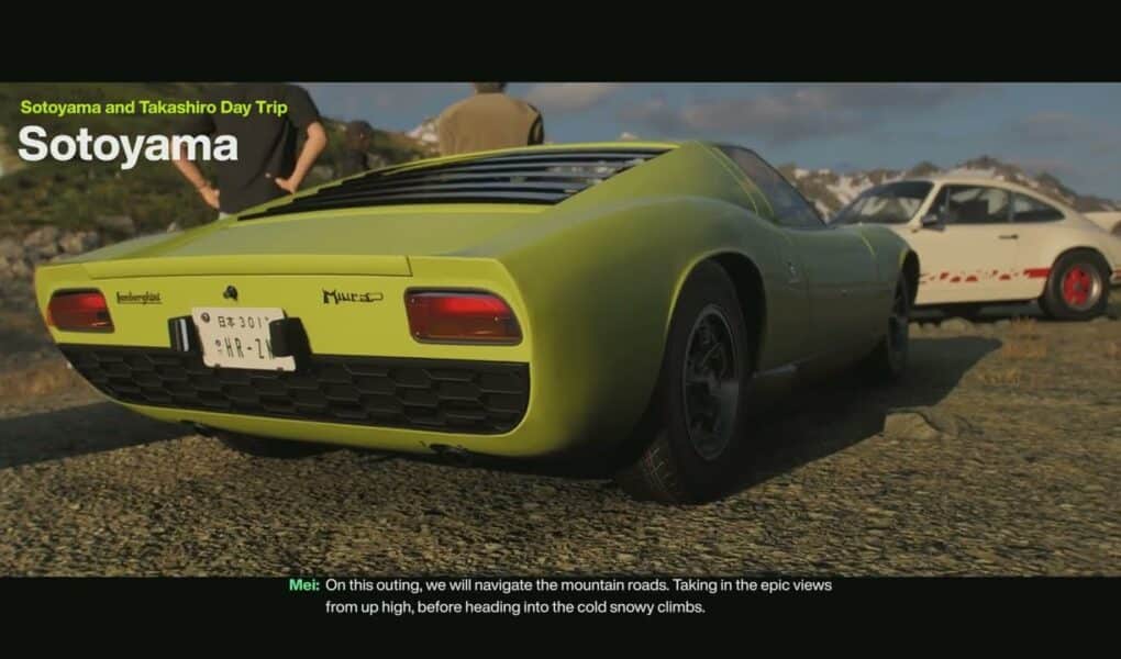 Forza Horizon 6 – Sotoyama & Takashiro Day Trip: Follow Mei Lamborghini Miura P400 | Snow Corridor