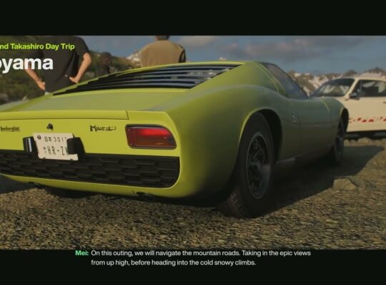 Forza Horizon 6 – Sotoyama & Takashiro Day Trip: Follow Mei Lamborghini Miura P400 | Snow Corridor