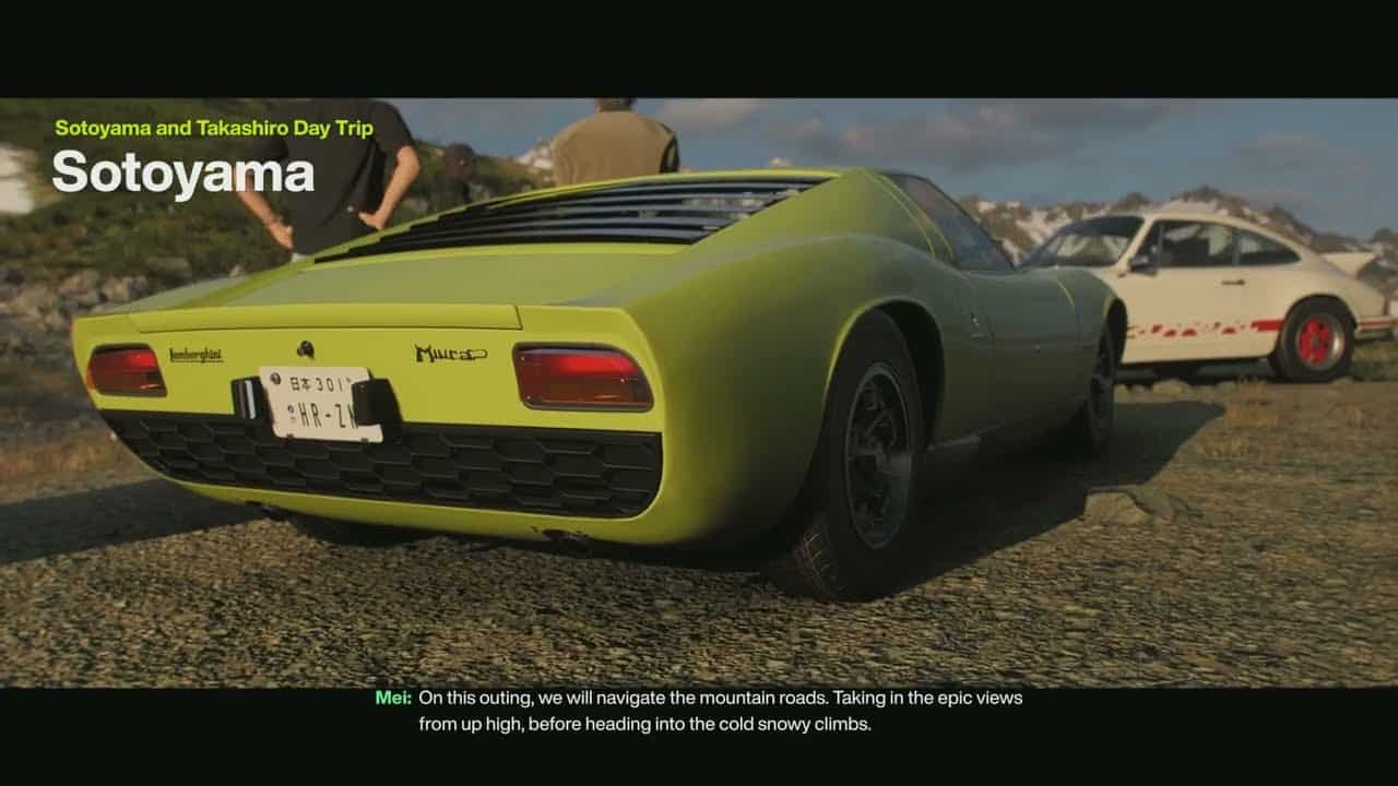 Forza Horizon 6 – Sotoyama & Takashiro Day Trip: Follow Mei Lamborghini Miura P400 | Snow Corridor