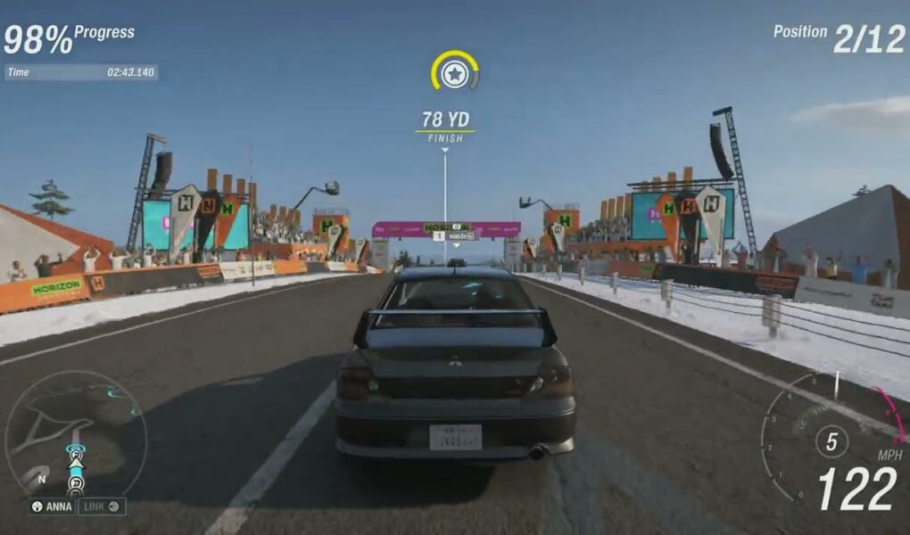 Forza Horizon 6 – Dirt Racing Waterfall Trail Snowy Mountain Pass: 2004 Mitsubishi Lancer Evolution