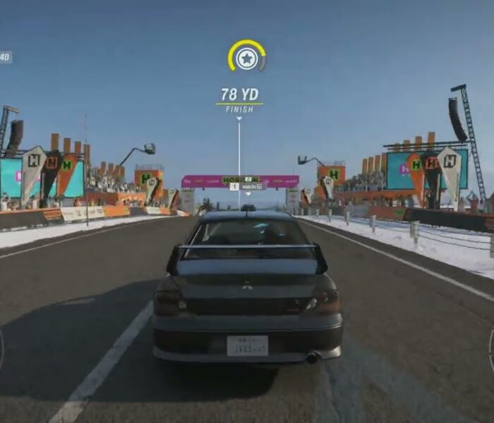 Forza Horizon 6 – Dirt Racing Waterfall Trail Snowy Mountain Pass: 2004 Mitsubishi Lancer Evolution