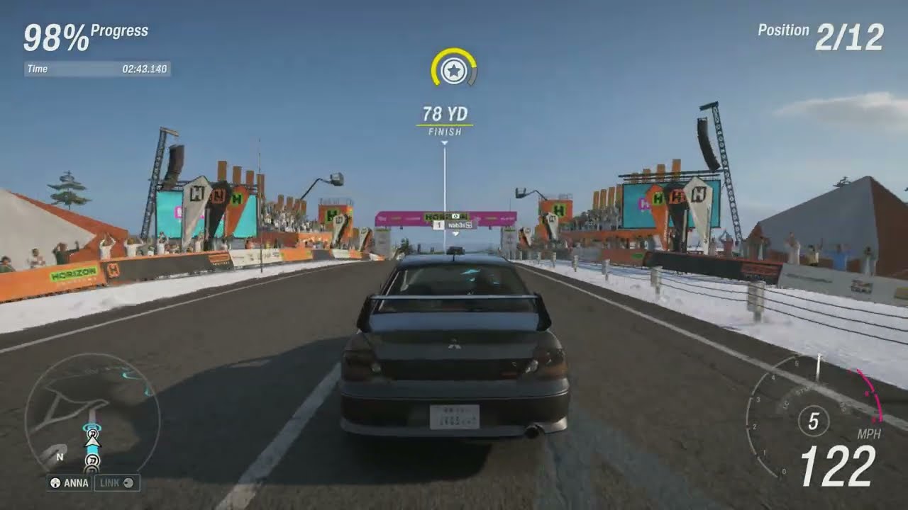 Forza Horizon 6 – Dirt Racing Waterfall Trail Snowy Mountain Pass: 2004 Mitsubishi Lancer Evolution