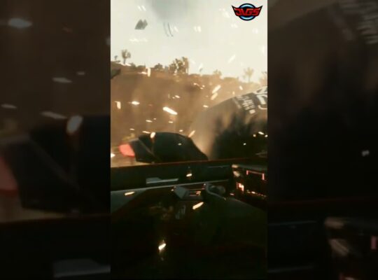 Cyberpunk 2077 – Explosive Car Chase: Survival in a World on Fire! #shorts