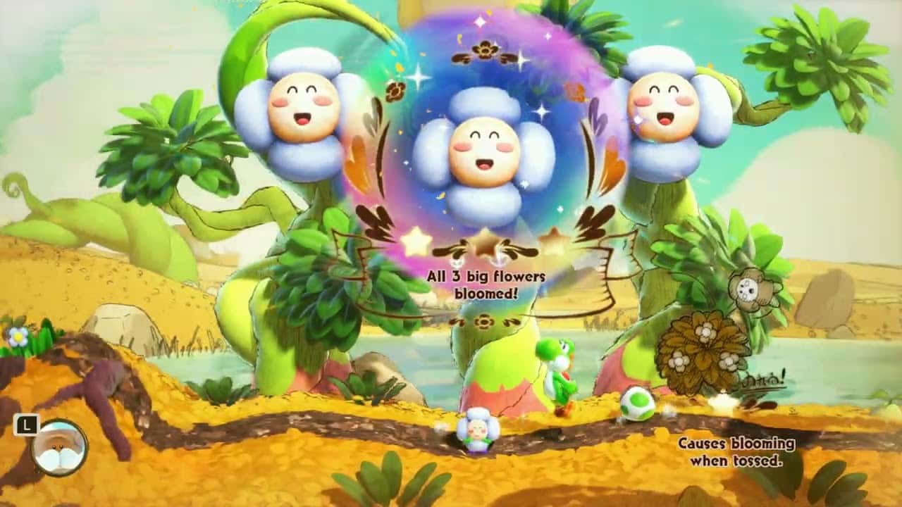 Yoshi and The Mysterious Book – Chapter 1 The Wildwoods: Experiment With The Environment Gameplay