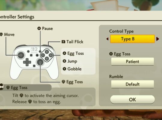 Yoshi and The Mysterious Book – Switch 2 Pro Controller Default Settings