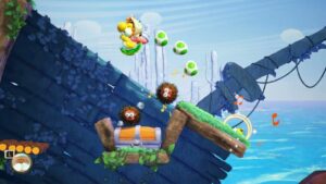 Yoshi and The Mysterious Book – Chapter 3 Seaside: Name Conch Shell Creature Weewhoo Gameplay
