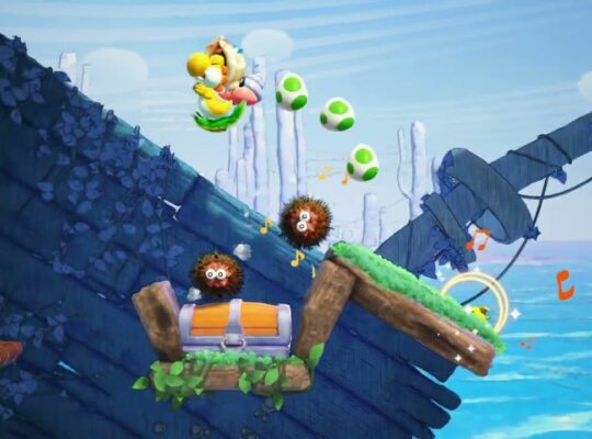 Yoshi and The Mysterious Book – Chapter 3 Seaside: Name Conch Shell Creature Weewhoo Gameplay