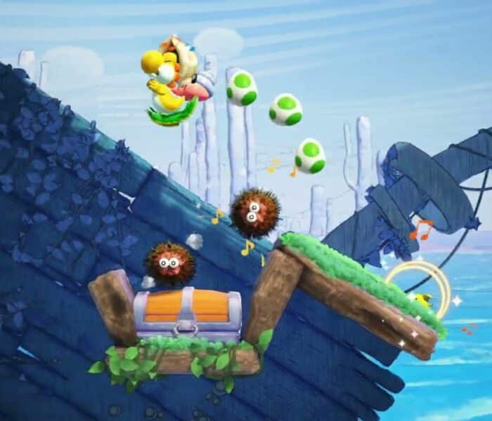 Yoshi and The Mysterious Book – Chapter 3 Seaside: Name Conch Shell Creature Weewhoo Gameplay
