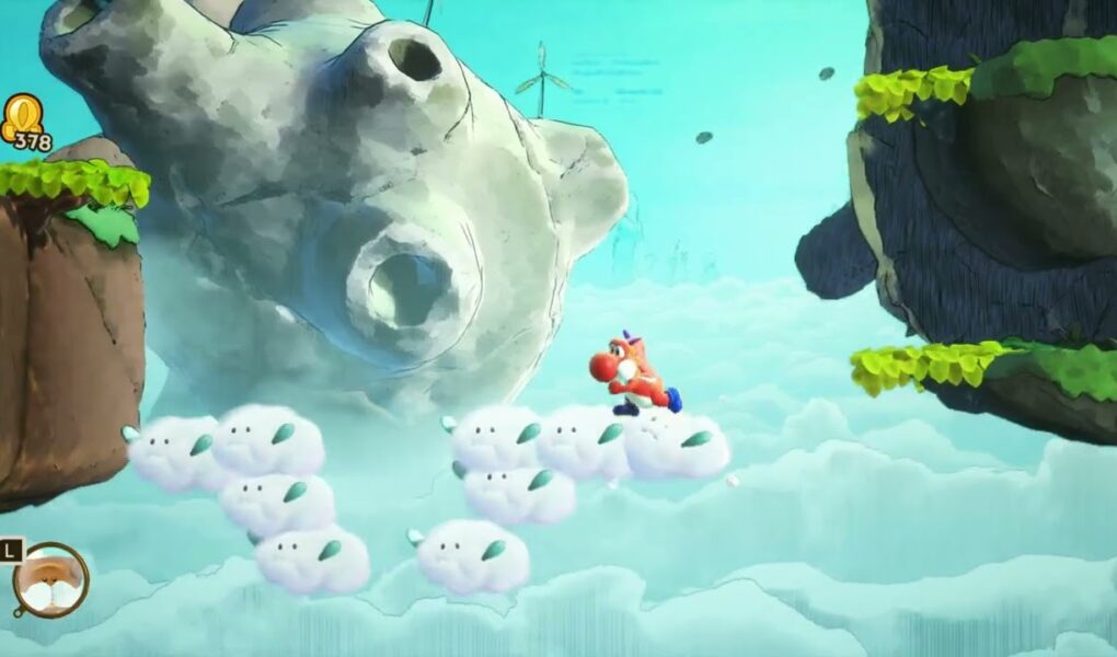 Yoshi and The Mysterious Book – Chapter 2 Mountain Tops: Got To Goal On Fluffy Flying Clouds