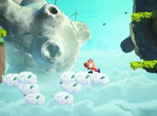 Yoshi and The Mysterious Book – Chapter 2 Mountain Tops: Got To Goal On Fluffy Flying Clouds
