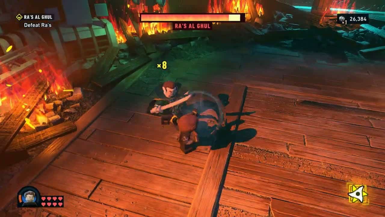 Lego Batman: Legacy of The Dark Knight – Infiltration: Ra’s Al Ghul First Boss Fight Sequence