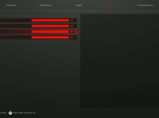 Luna Abyss – Game Start Up and Default Settings General, Controls, Video, Audio, Accessibility