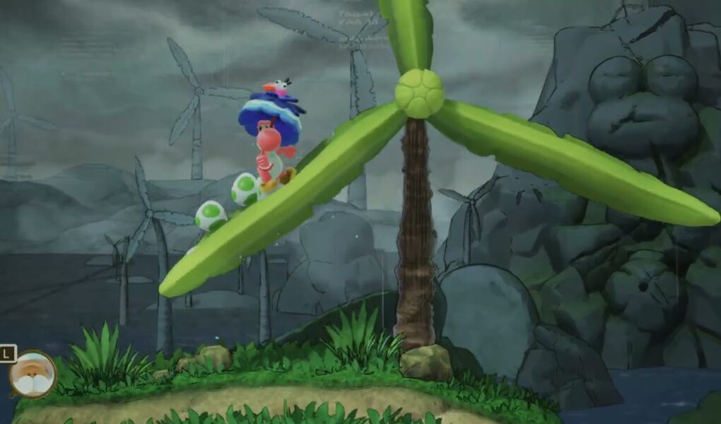 Yoshi and The Mysterious Book – Chapter 2 Mountaintops: Discover Plumebrella Gameplay