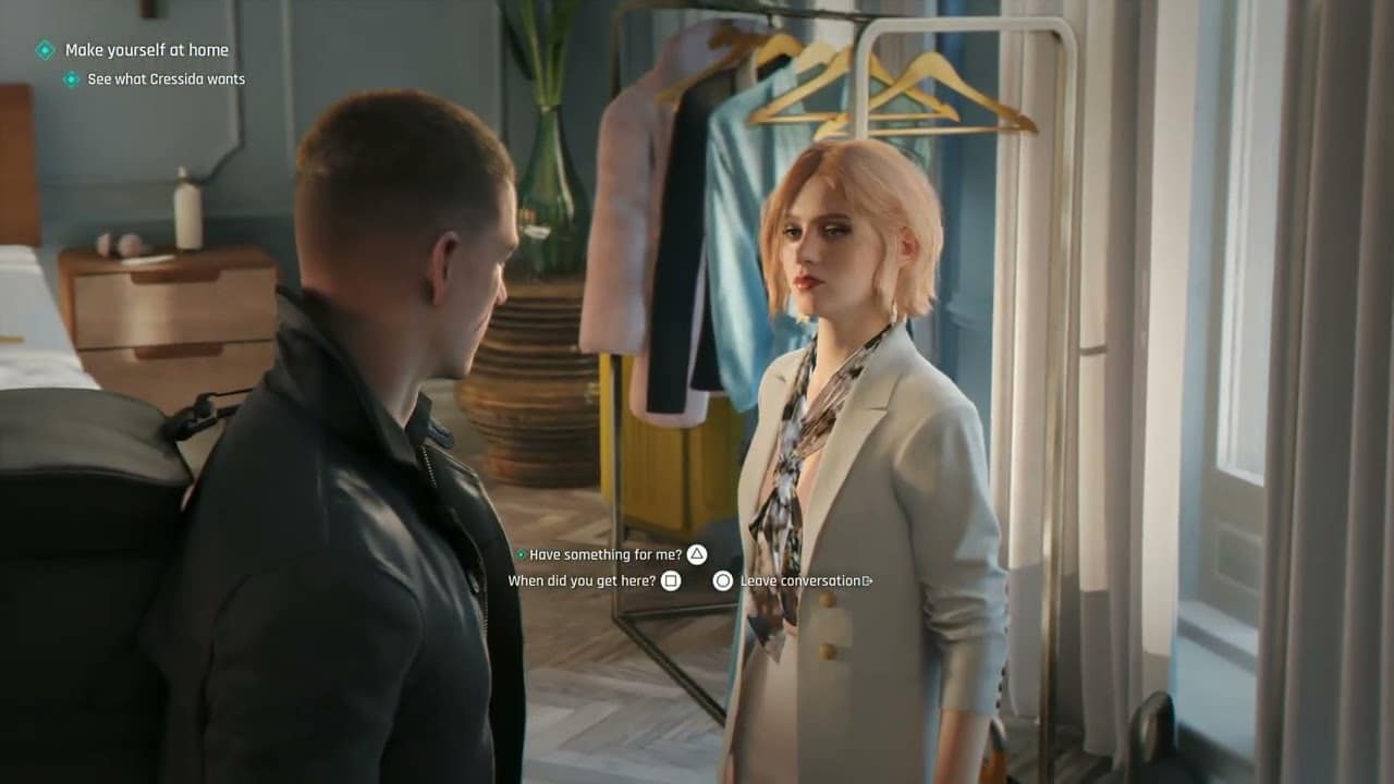 007 First Light – The Needle’s Eye: Make Yourself at Home: Talk to Monroe | See What Cressida Wants
