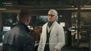 007 First Light – The Needle’s Eye: James Bond Visits Q Lab: Meets Q, Chooses Watch (Q Lens Mode)