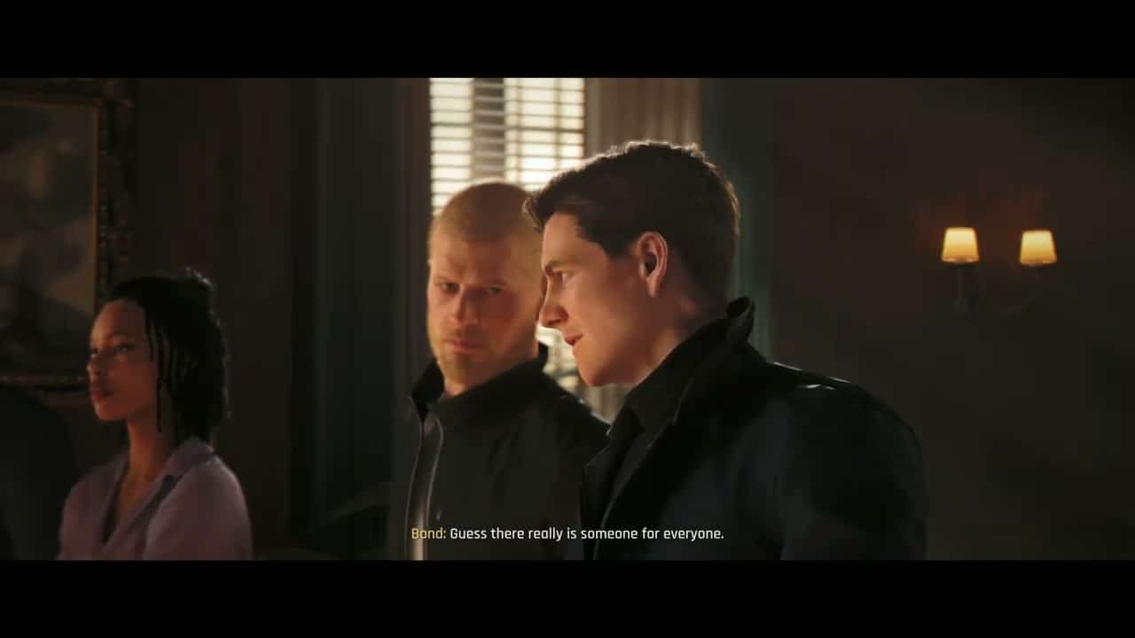007 First Light – A Night Out: M “Rhys Beckett” Ex Agent 009 Briefing | “Posonby” “Bond” Cutscene