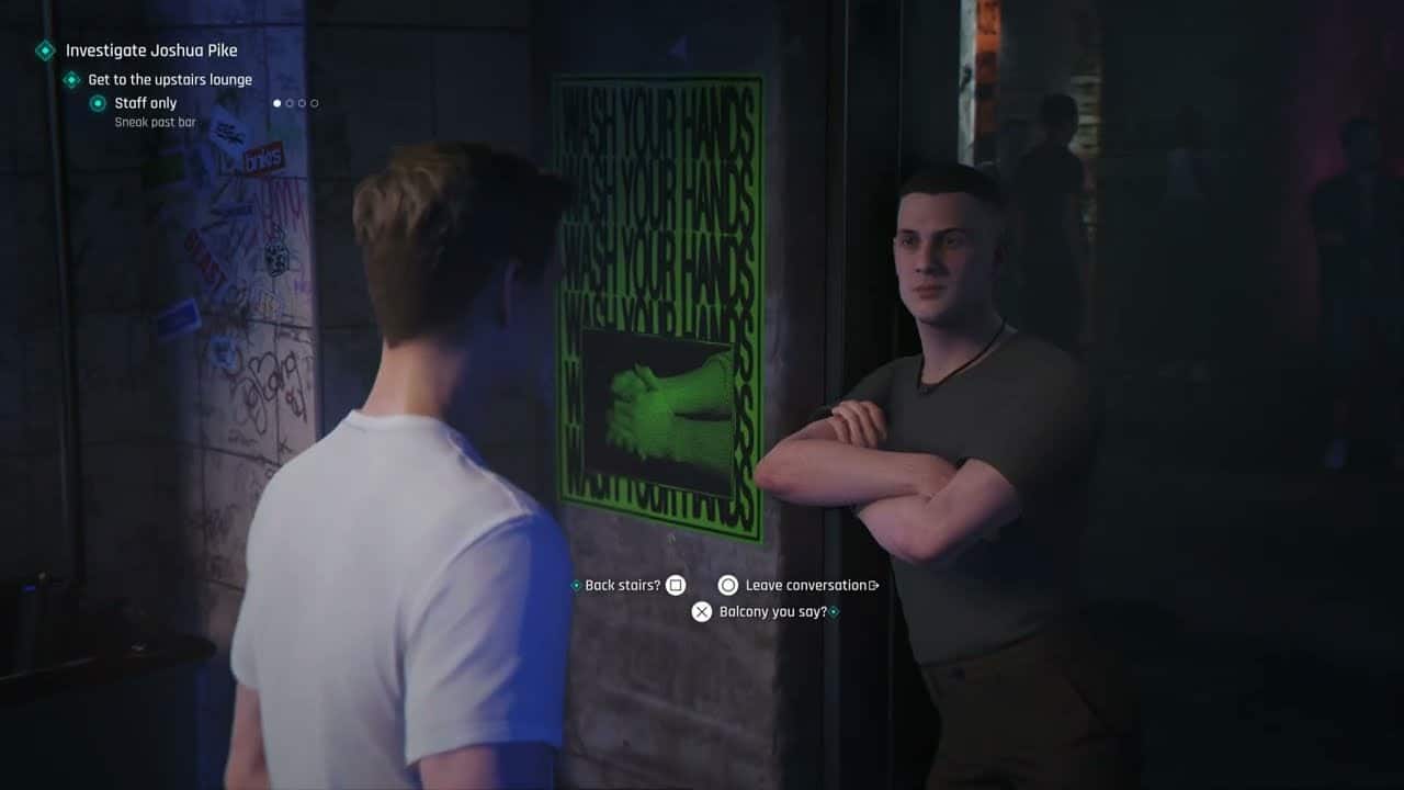 007 First Light – A Night Out: Nash “Came To Watch” Objective Tab | Track Opportunities Messages