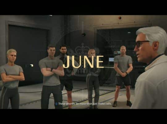 007 First Light – The Needle’s Eye: June Cutscene Q Training Gadgets: Use The DART Phone (Ronson)