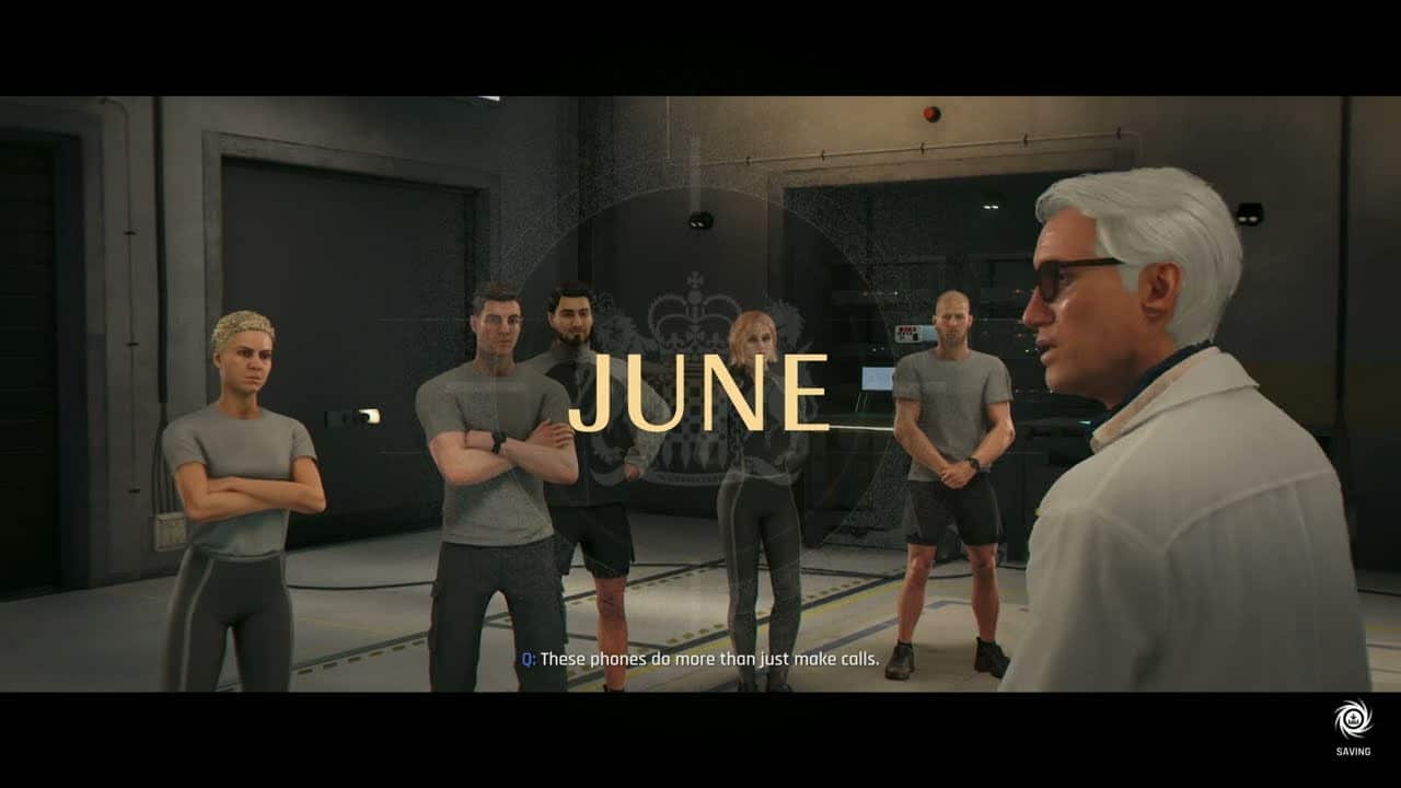 007 First Light – The Needle’s Eye: June Cutscene Q Training Gadgets: Use The DART Phone (Ronson)