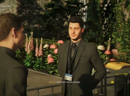 007 First Light – In Position: Investigate The Blond Man: Follow Bellhop | Talk with Security Guard