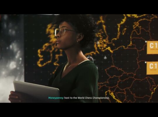 007 First Light – A Night Out: Operations: Moneypenny “Grand Carpathian Hotel” Briefing Cutscene