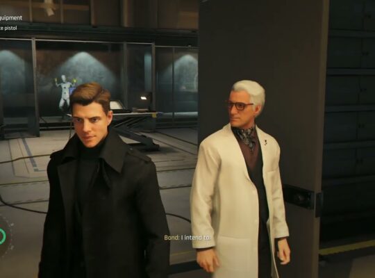 007 First Light – Out of The Ashes: Q Labs: Select Gadget Loadout and Collect Service Pistol